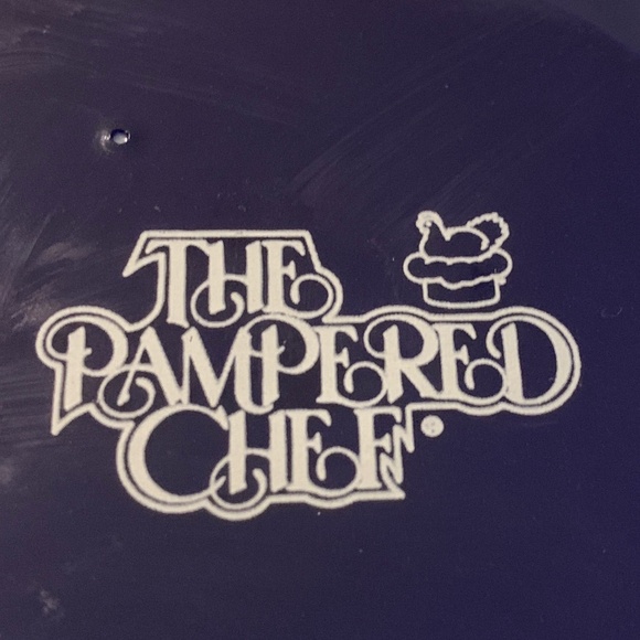 Pampered Chef Cobalt Blue birthday plate. - Picture 3 of 3